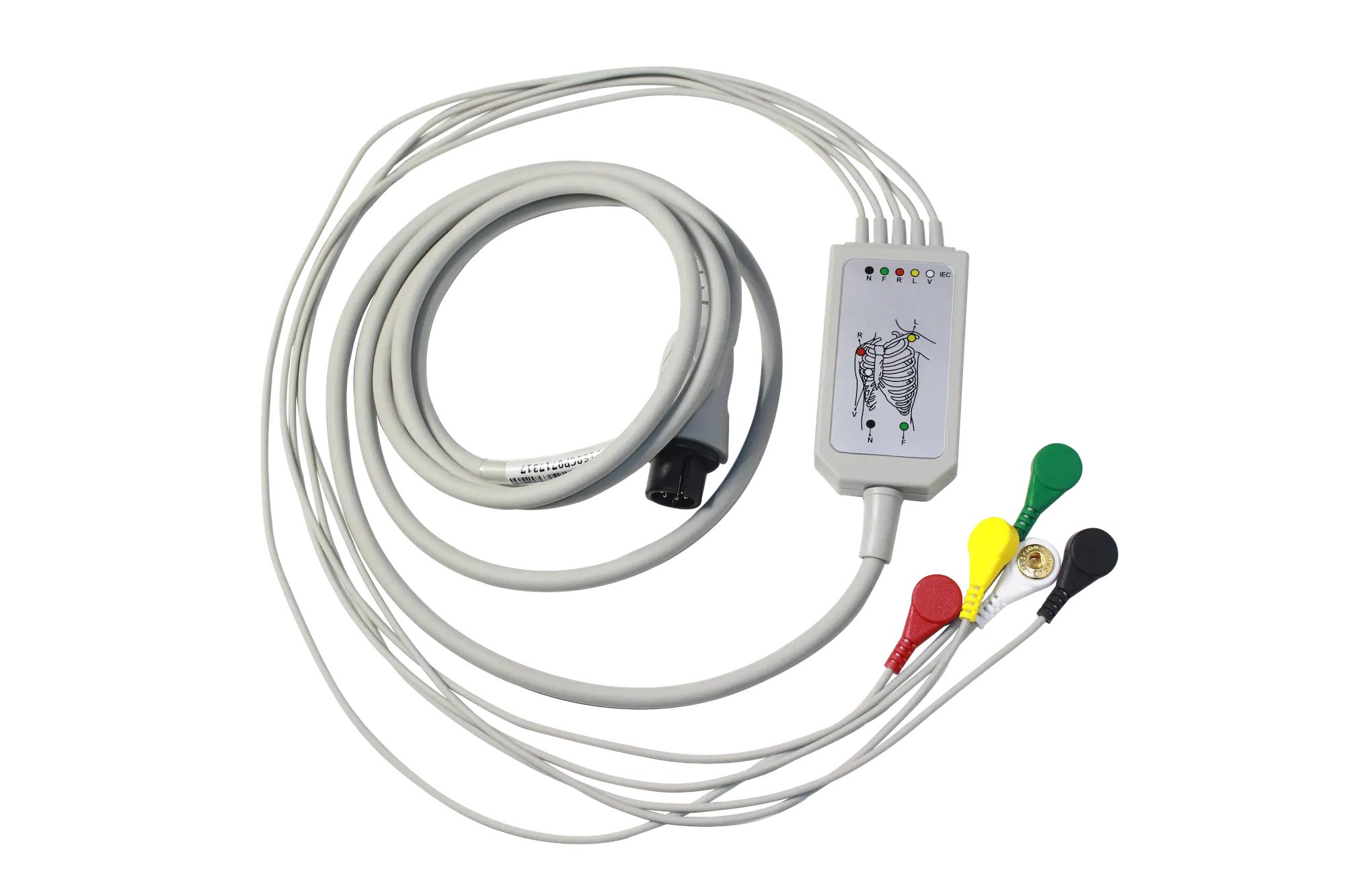 Cabo paciente para ECG 5 vias_2 Cabo Paciente ECG 5 Vias - Imagem 1