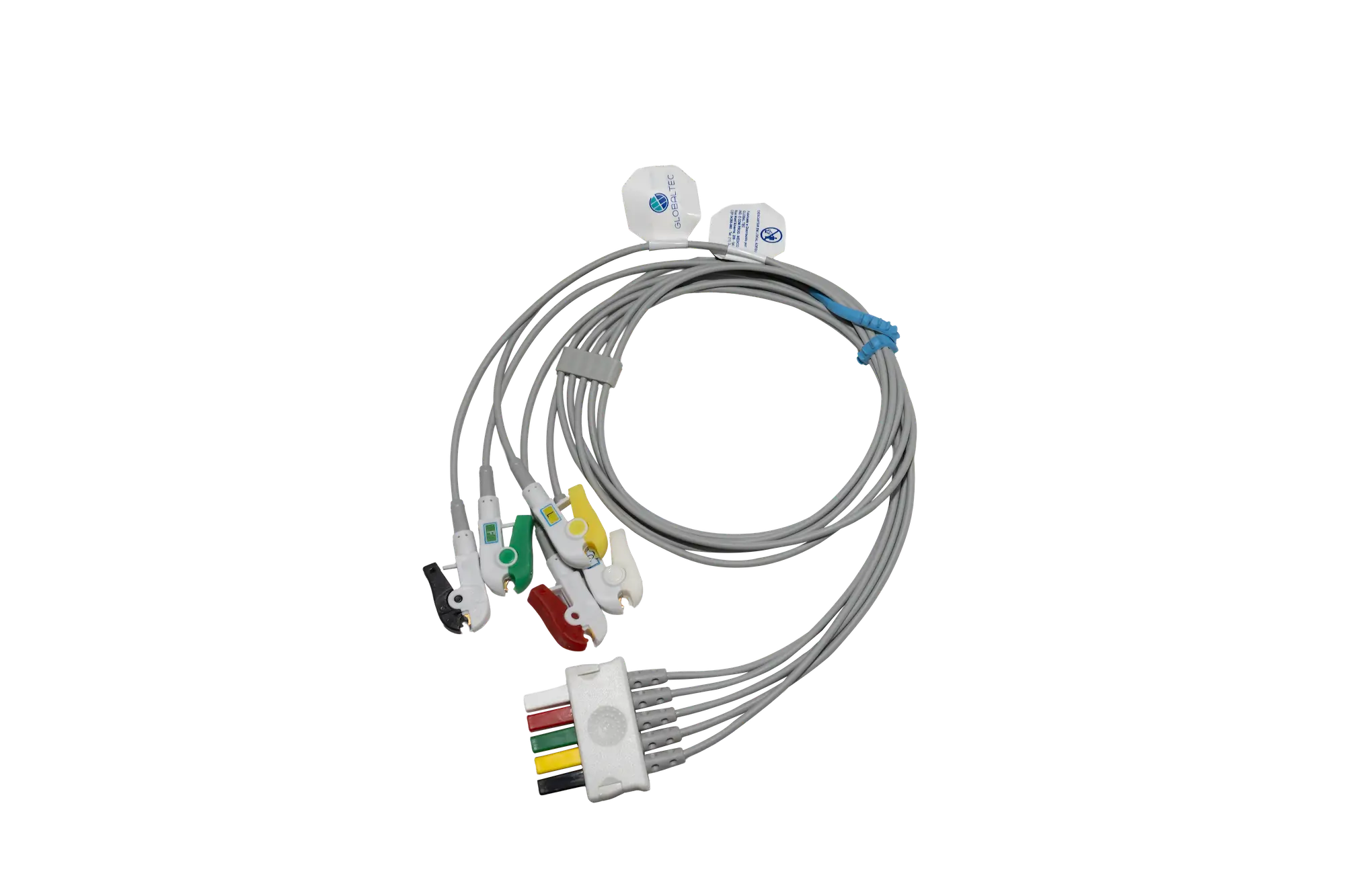 Rabichos para ECG_5 Rabichos para ECG – GlobalTec (3 e 5 Vias, Padrões AHA / IEC) - Imagem 1